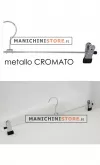 Gruccia metallo pinza 40,5 cm - metallo cromato