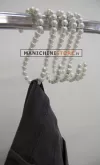 Gancio perle ad "S" - Perle Bianche