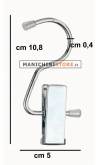 Gancio "2" con pinza - Zincato