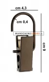 Gancio "C" con pinza - Ruggine