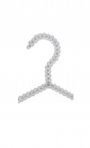 Pearl coat hanger - Trasparent crystal