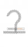 Gruccia perle pinza 30 cm - cristallo trasparente