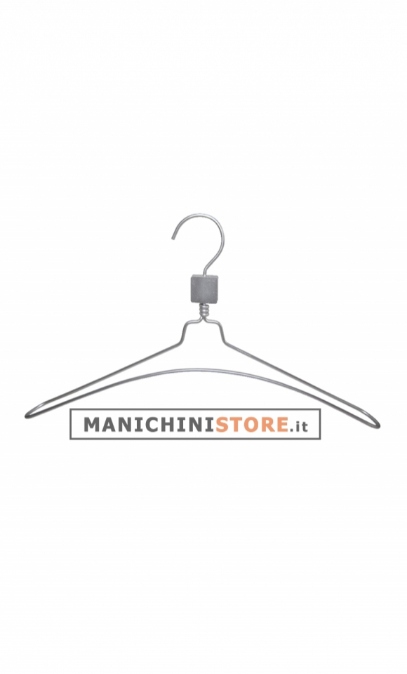Metal coat hanger 38 cm - aluminum