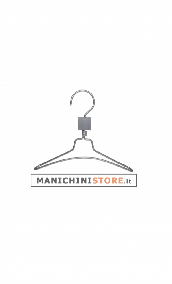 Child metal coat hanger 24 cm - aluminum
