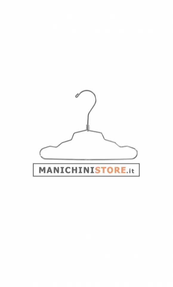 Gruccia metallo capospalla Bambino 26 cm - metallo cromato