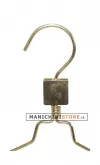 Gruccia metallo capospalla 38 cm - alluminio oro