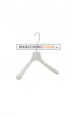 Gruccia appendiabito 36 x 2,5 cm. Plastica bianca
