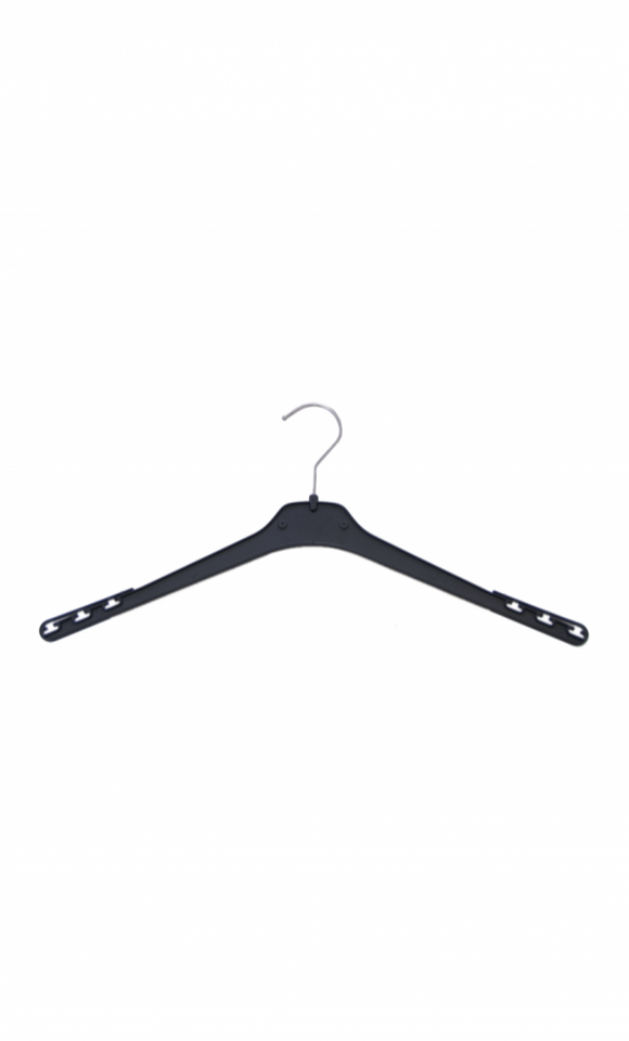 Gruccia appendiabiti 42 cm - Plastica nera