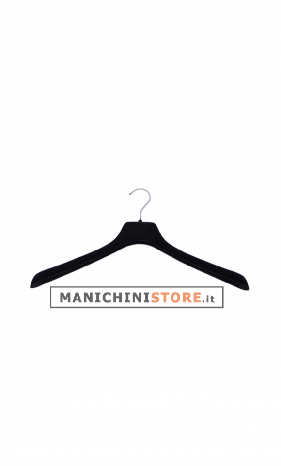 Coat hanger 39 x 3,3 cm - black velvet
