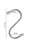 Gancio ad "S" in metallo cromato