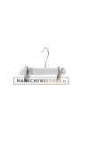 Gruccia legno pinza 40 cm - Bianco Venato