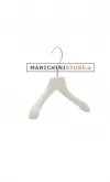 Gruccia appendiabito 26 x 3 cm. Plastica bianca