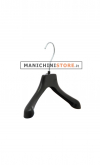 Gruccia appendiabito 26 x 3 cm. Plastica nera