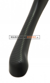 Gruccia appendiabito 26 x 3 cm. Plastica nera