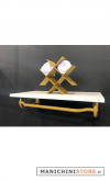 Ripiano in legno d'olmo 70x35 cm
