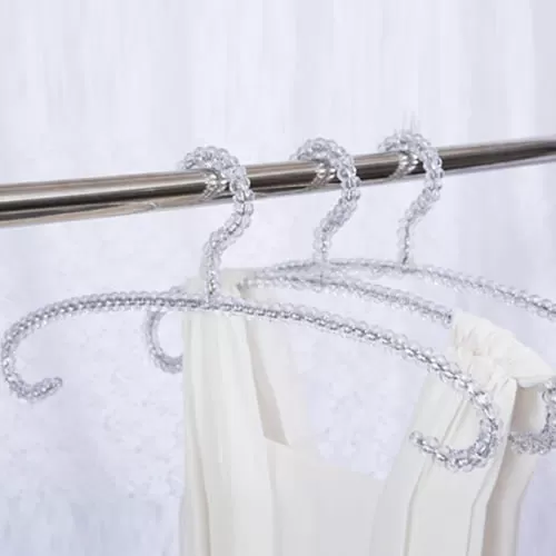 Gruccia perle capospalla - cristallo trasparente