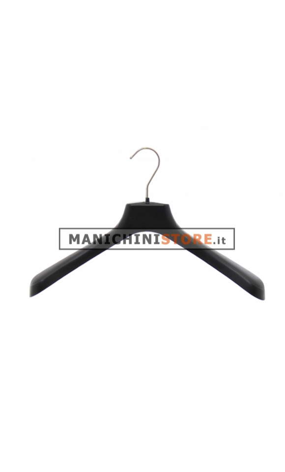 Gruccia capospalla 40 x 5 cm - Plastica Nera