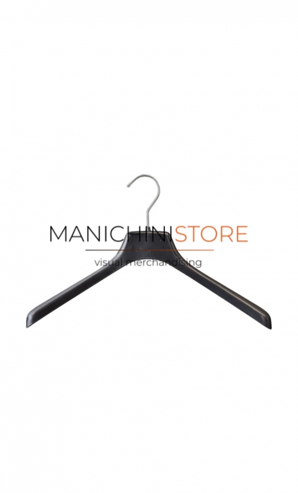 Plastic coat hanger 39 x 3,3 cm - black