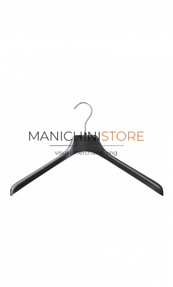 Noleggio gruccia capospalla 42 x 3,3 cm - Plastica Nera