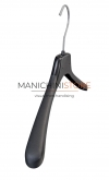Coat Hanger 42 x 3.3 cm - Black Plastic