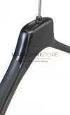 Gruccia capospalla 42 x 3,3 cm - Plastica Nera