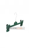 Gruccia appendiabito pinza 40 cm. Velluto Verde