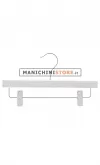 Gruccia legno pinza bambino 28 cm - Bianco semi lucido