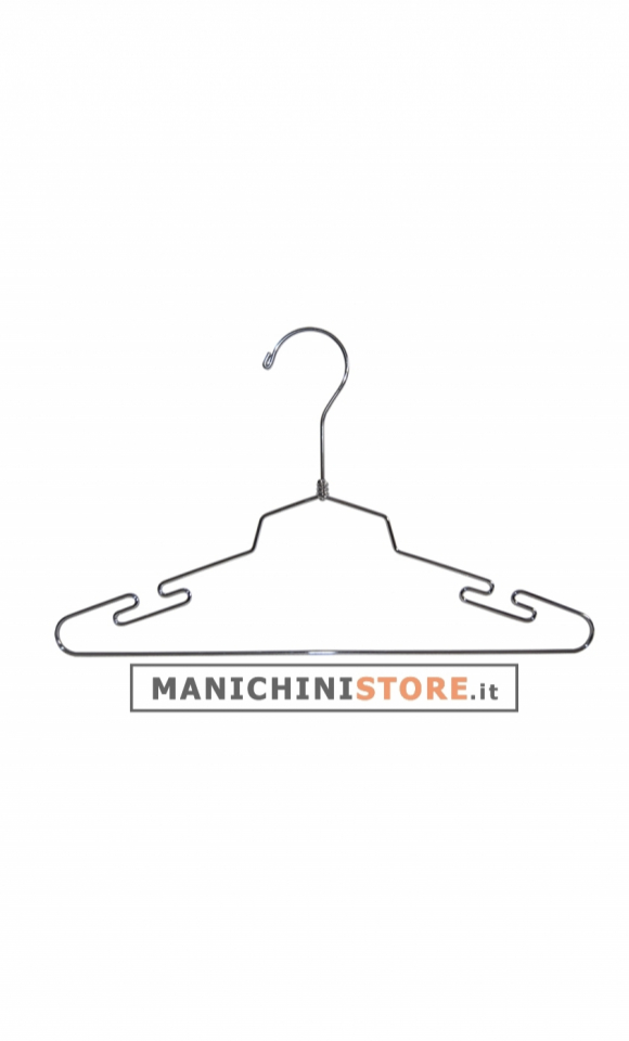 Metal coat hanger 40 cm - chromed