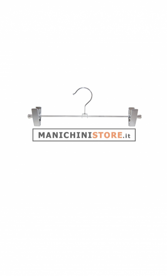 Metal clip hanger 30 cm - chromed