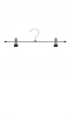 Gruccia metallo pinza 35,5 cm - metallo cromato