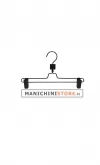 Gruccia metallo pinza 28 cm - alluminio nero
