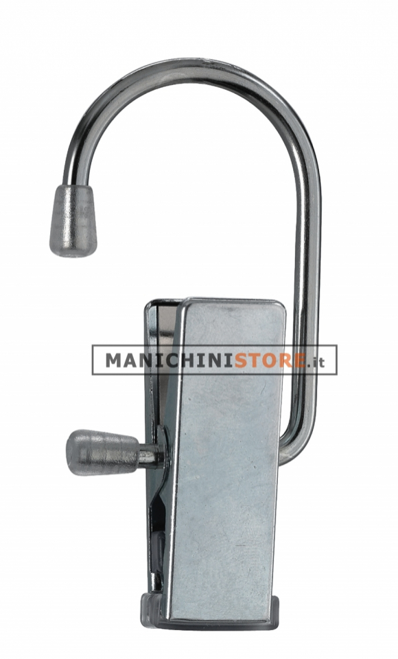 Gancio "C" con pinza - Zincato