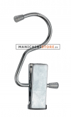 Gancio "2" con pinza - Zincato