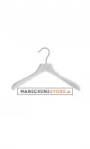 Gruccia legno capospalla cm.38 x cm.3,5 - Bianco Venato