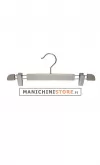 Gruccia legno pinza 40 cm - Silver