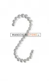 Gancio perle ad "S" - Perle Bianche