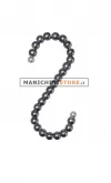 Gancio perle ad "S" - Perle Grigie