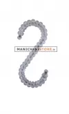 Gancio perle ad "S" - Cristallo Trasparente