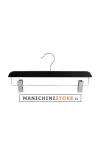 Gruccia legno pinze 40 cm - Nero Venato