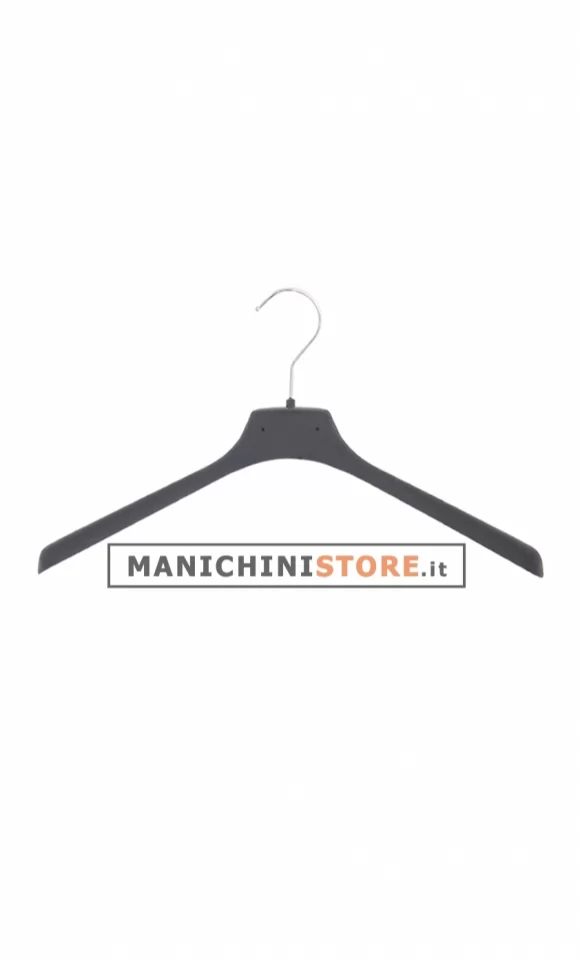 Gruccia appendiabito 38 x 2,5 cm - Velluto grigio