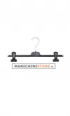 Gruccia appendiabito pinza 36 cm. Plastica Nera