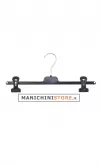 Gruccia appendiabito pinza 40 cm. Plastica Nera
