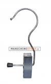 Gancio con pinza - Metallo Cromato