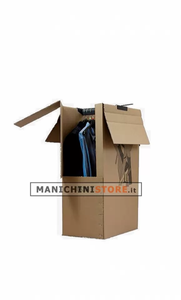 Scatola cartone Appendiabito media SA14 52x50x100 cm