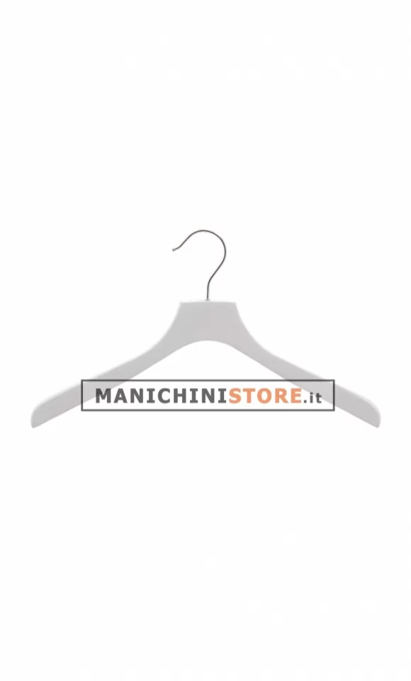 Gruccia legno cm.42 x cm.2 - Bianco Venato