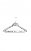Coat hanger 38 x 5 cm. - silver plastic