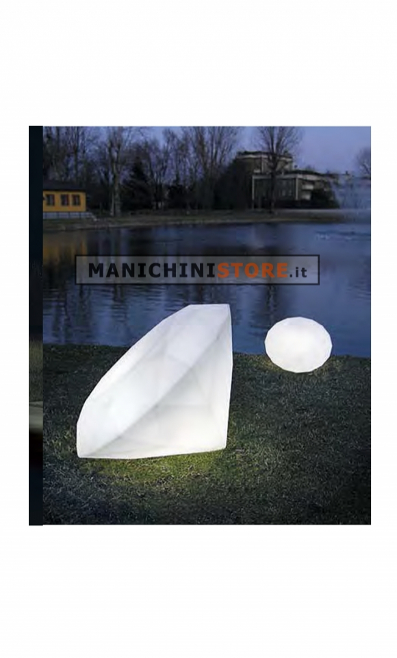 Lampada diamante H 43 cm