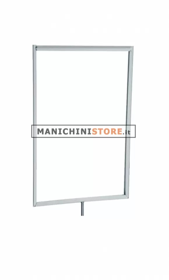 Portacartello per stender formato A4 verticale chiuso