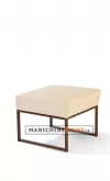 Pouff con base in metallo