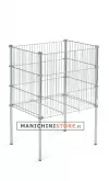 Cesta in griglia cromata 1150